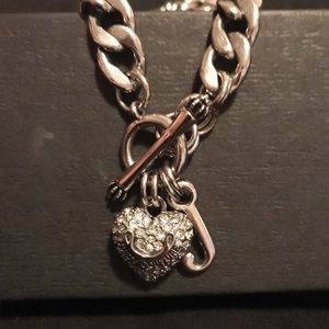 Juicy Couture Heart Pave Necklace